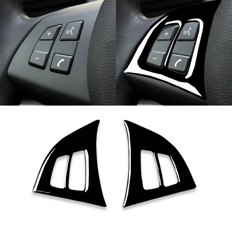 Car Steering Wheel Buttons Decorative Sticker for BMW E70 X5 2008-2013, Left and Right Drive Universal ÎҵÄÉ̵ê