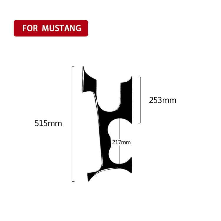 For Ford Mustang 2015-2020 Car Gear Panel Decorative Sticker, Left and Right Drive Universal ÎҵÄÉ̵ê