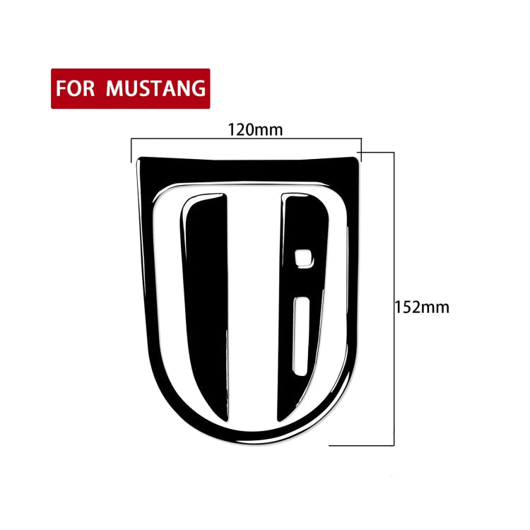 For Ford Mustang 2015-2020 Car Right Drive Gear Panel Frame Decorative Sticker Set ÎҵÄÉ̵ê