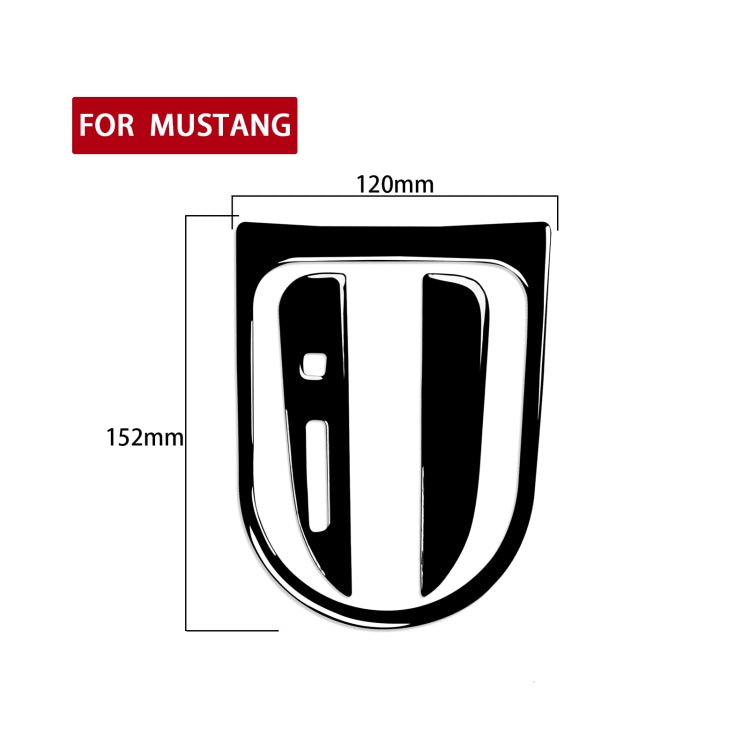 For Ford Mustang 2015-2020 Car Left Drive Gear Panel Frame Decorative Sticker Set ÎҵÄÉ̵ê