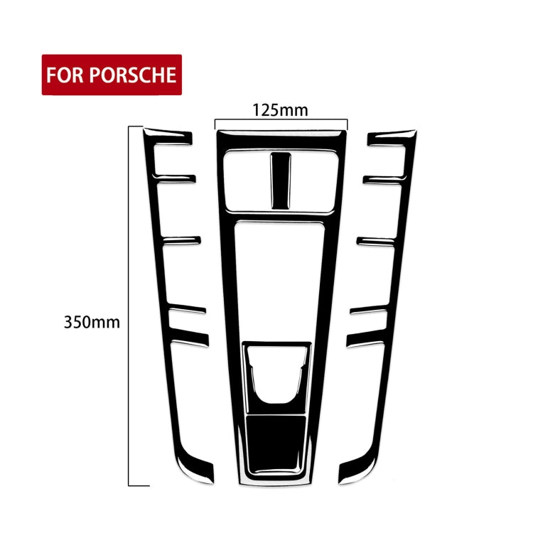 For Porsche Macan 2014-2021 Car Gear Panel Decorative Sticker 5pcs / Set, Left and Right Drive Universal ÎҵÄÉ̵ê