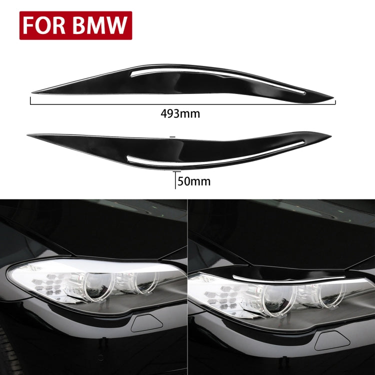 Pair Car Lamp Eyebrow Soft Decorative Sticker for BMW 5 Series F10 2010-2013, with Hole ÎҵÄÉ̵ê