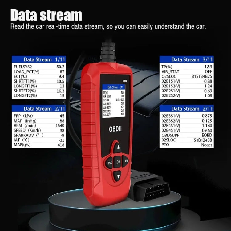 V314 Car OBD Diagnostic Instrument Fault Clear Code Reader ÎҵÄÉ̵ê