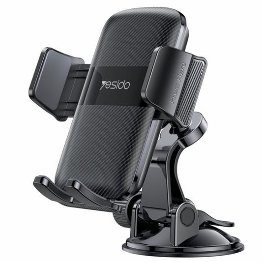 Yesido C175 Mini Suction Cup Type Mechanical Phone Clip Car Holder