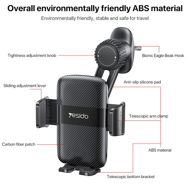 Yesido C242 Adjustable Car Air Vent Mechanical Phone Clip Holder ÎҵÄÉ̵ê