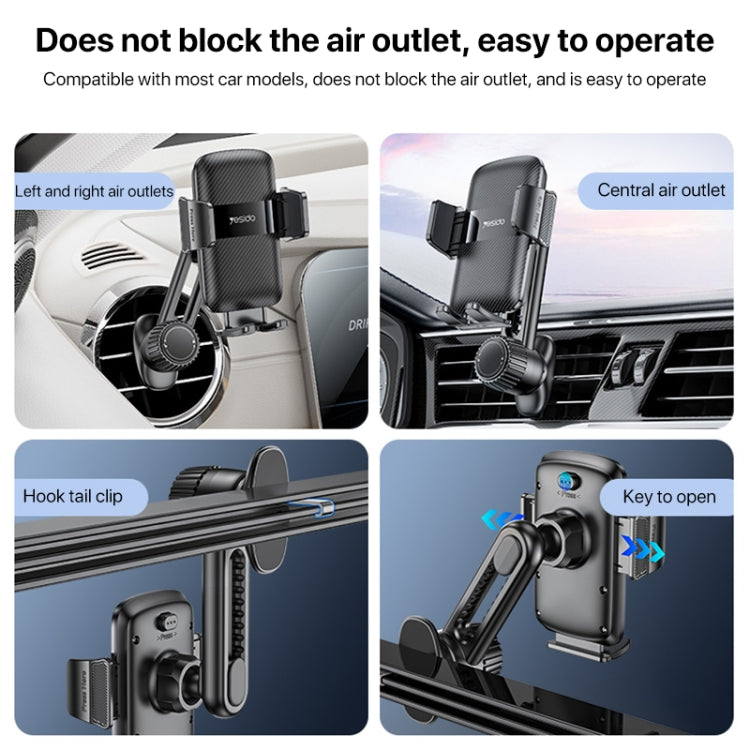 Yesido C242 Adjustable Car Air Vent Mechanical Phone Clip Holder ÎҵÄÉ̵ê