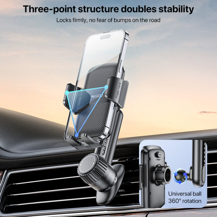 Yesido C242 Adjustable Car Air Vent Mechanical Phone Clip Holder