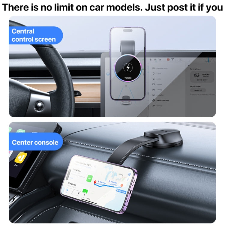 Yesido C292 15W Magnetic Suction Wireless Charging Car Holder ÎҵÄÉ̵ê