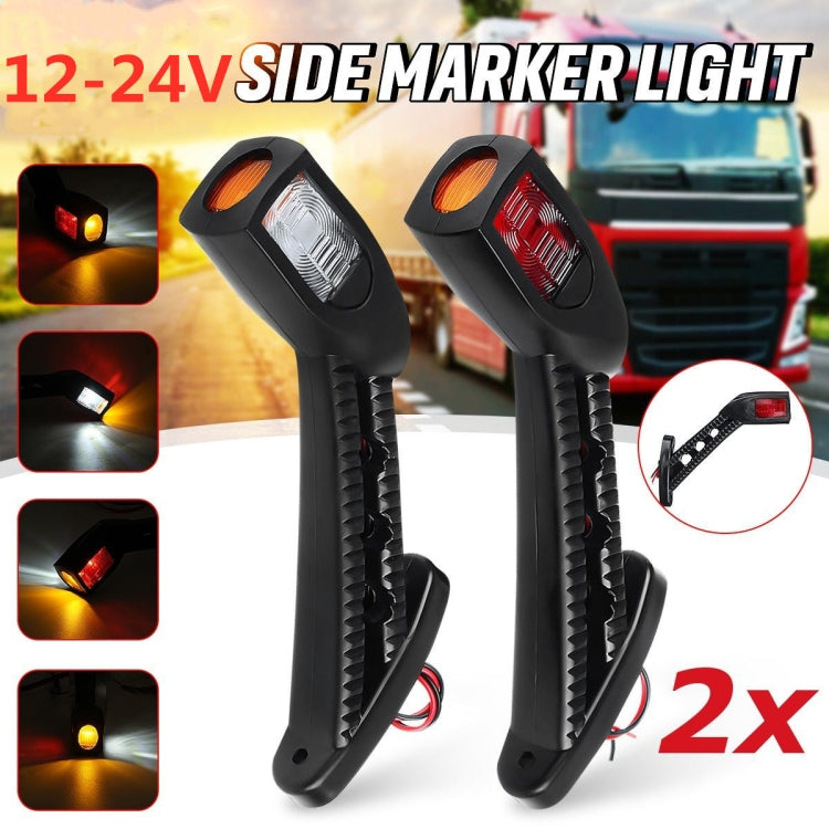 2pcs 12-24V Car / Truck LED Side Marker Indicator Lights Bulb Lamp