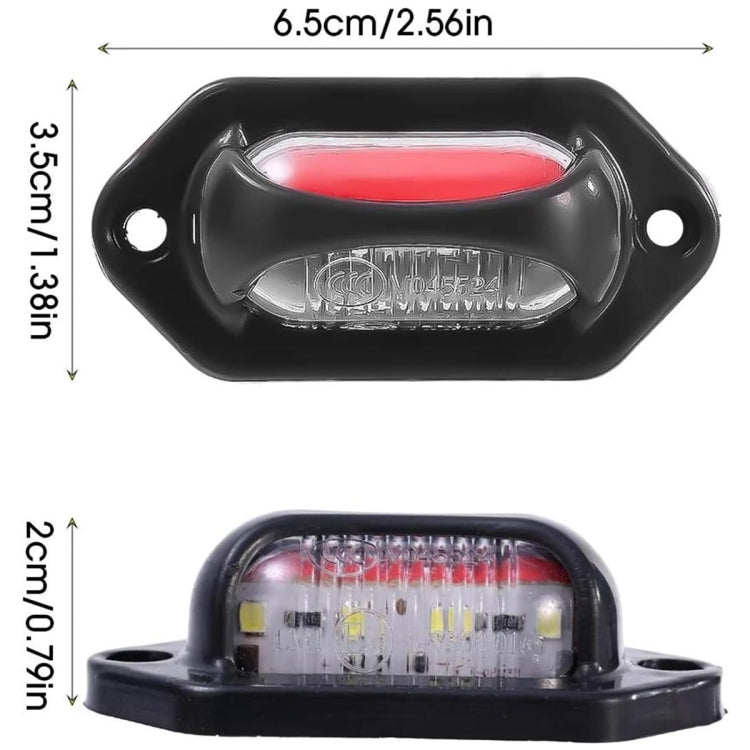 2pcs Car / Truck 12-24V 8LEDs Dual Color Side Marker Indicator Lights Bulb Lamp ÎҵÄÉ̵ê