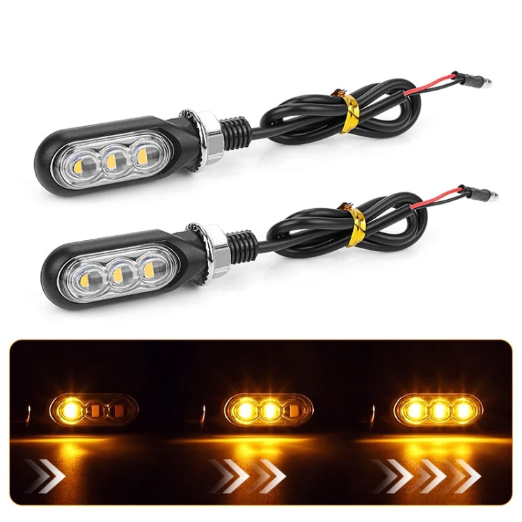 2pcs 12V 3LEDs Motorcycle Mini Water Turn Signal Light ÎҵÄÉ̵ê