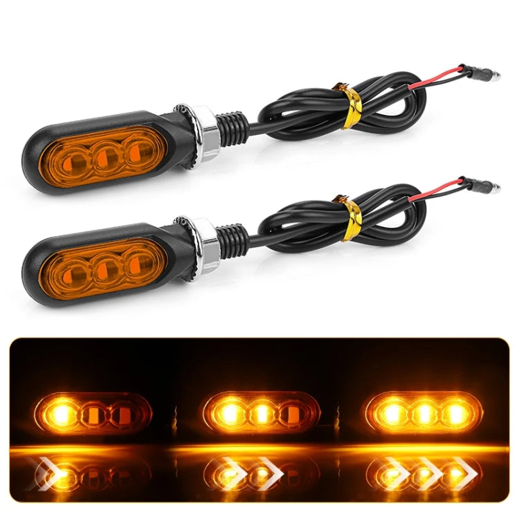 2pcs 12V 3LEDs Motorcycle Mini Water Turn Signal Light ÎҵÄÉ̵ê