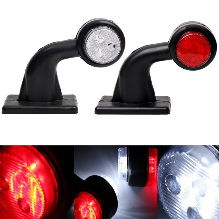 2pcs Car / Truck 12-30V LED Red White Side Marker Indicator Lights Bulb Lamp ÎҵÄÉ̵ê