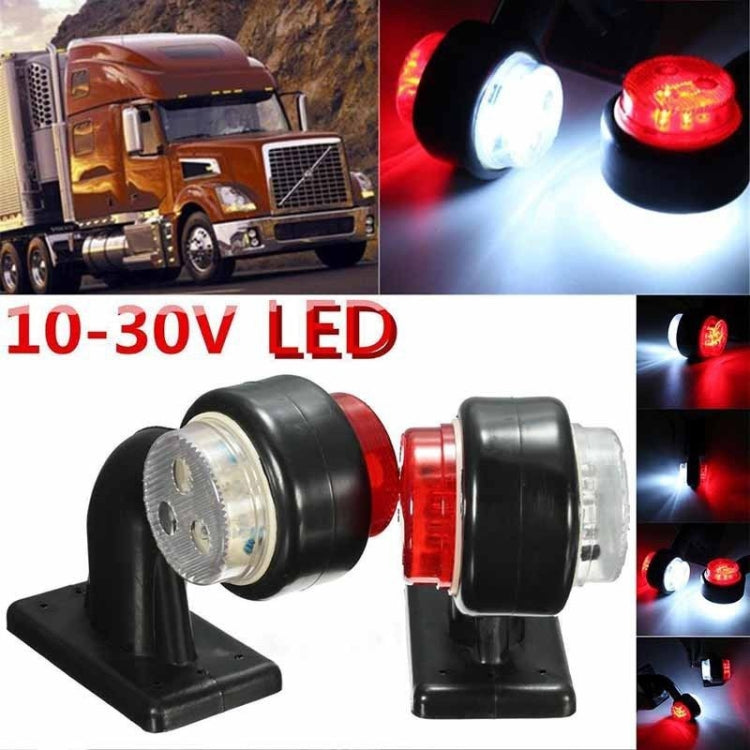 2pcs Car / Truck 12-30V LED Red White Side Marker Indicator Lights Bulb Lamp ÎҵÄÉ̵ê