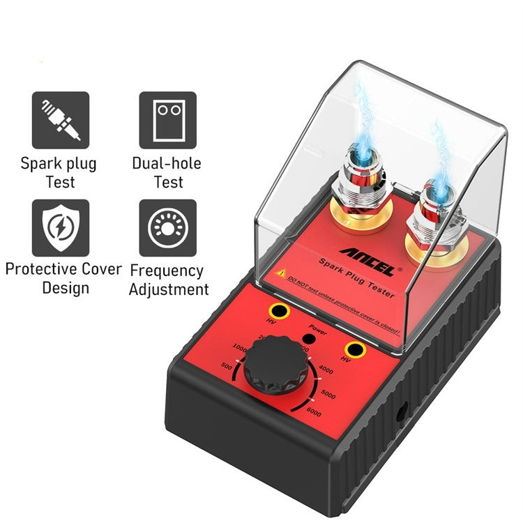 ANCEL Car Double Hole Spark Plug Flashover Tester, US Plug ÎҵÄÉ̵ê