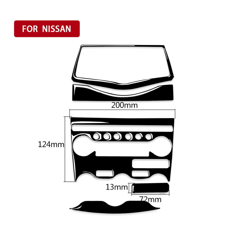 For Nissan 370Z Z34 2009- 5 in 1 Car AC Adjustment Panel Decorative Sticker, Left and Right Drive Universal ÎҵÄÉ̵ê