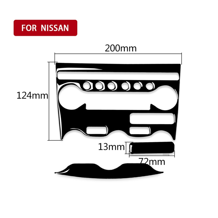 For Nissan 370Z Z34 2009- 3 in 1 Car AC Adjustment Panel Decorative Sticker, Left and Right Drive Universal ÎҵÄÉ̵ê