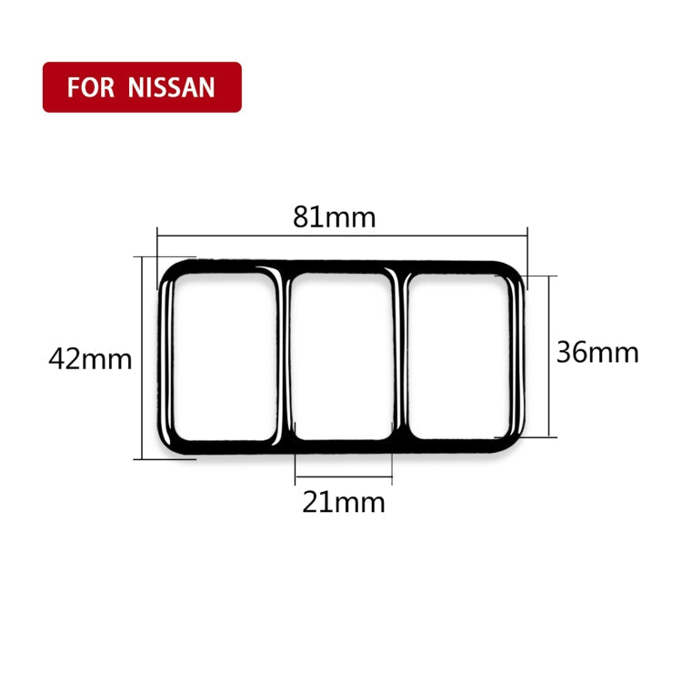 For Nissan 370Z Z34 2009- Car Central Control Heating Button Frame Decorative Sticker, Left and Right Drive Universal ÎҵÄÉ̵ê