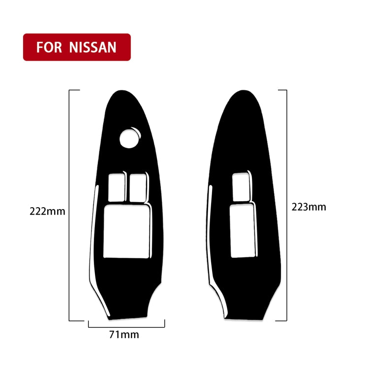 For Nissan 370Z Z34 2009- 2 in 1 Car Window Lift Panel Decorative Sticker, Left Drive ÎҵÄÉ̵ê