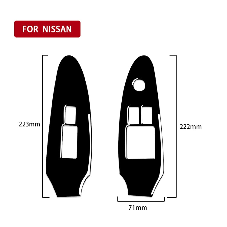 For Nissan 370Z Z34 2009- 2 in 1 Car Window Lift Panel Decorative Sticker, Right Drive ÎҵÄÉ̵ê