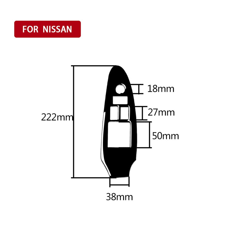 For Nissan 370Z Z34 2009- Car Driver Side Door Lift Panel with Hole Decorative Sticker, Left Drive ÎҵÄÉ̵ê