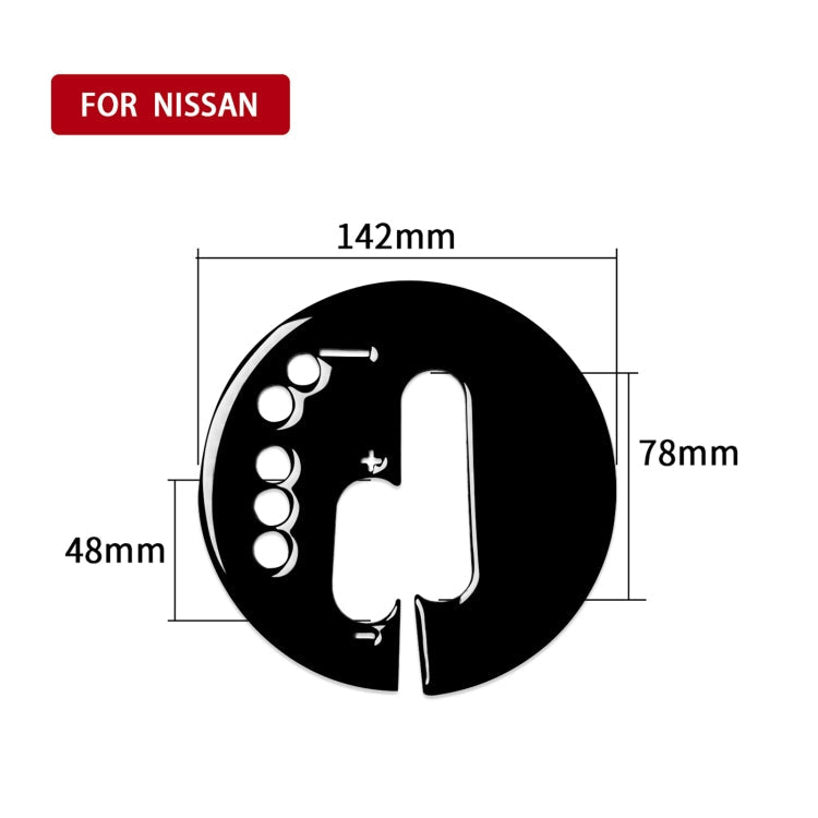 For Nissan 370Z Z34 2009- Car Automatic Transmission Panel Decorative Sticker, Left Drive ÎҵÄÉ̵ê