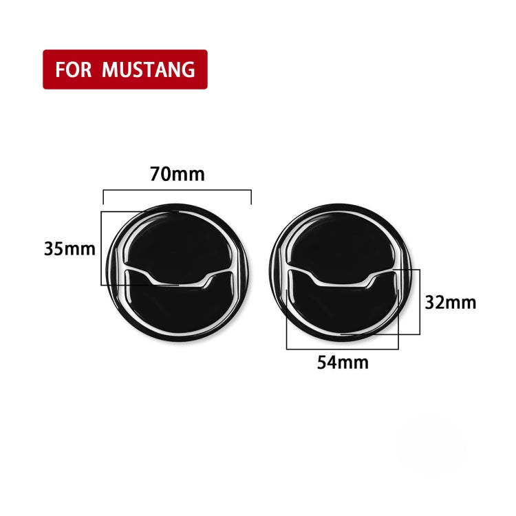 For Ford Mustang 2015-2020 6 in 1 Car Air Outlet Decorative Sticker, Left and Right Drive Universal ÎҵÄÉ̵ê