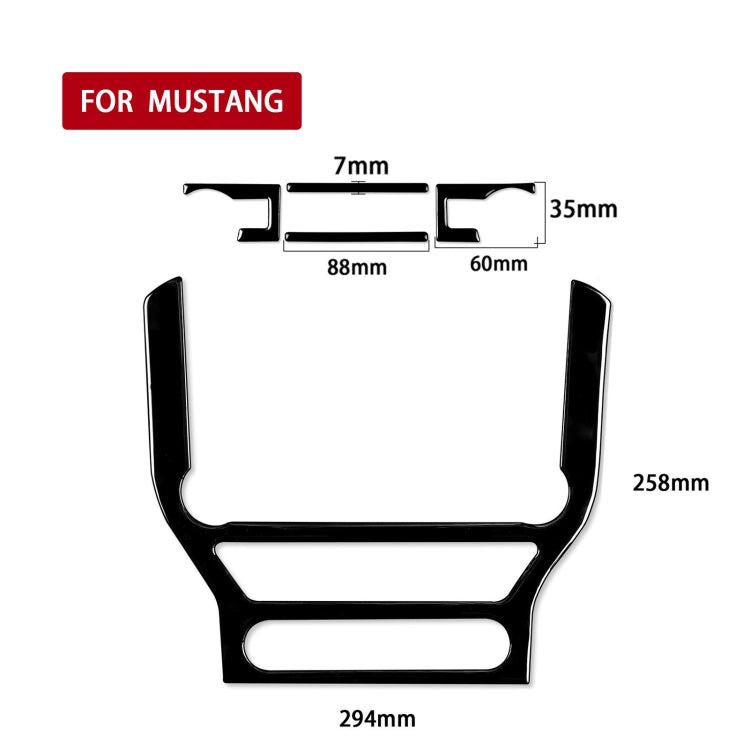 For Ford Mustang 2015-2020 Car Central Control CD Frame Decorative Sticker, Left and Right Drive Universal ÎҵÄÉ̵ê