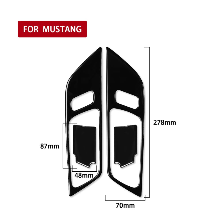 For Ford Mustang 2015-2020 Car Door Panel Decorative Sticker, Left and Right Drive Universal ÎҵÄÉ̵ê