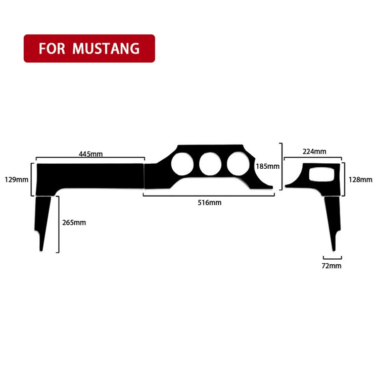 For Ford Mustang 2015-2020 Car Dashboard Panel Set Decorative Sticker, Right Drive ÎҵÄÉ̵ê