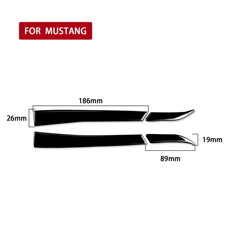 For Ford Mustang 2015-2020 Car Rearview Mirror Decorative Sticker, Left and Right Drive Universal ÎҵÄÉ̵ê