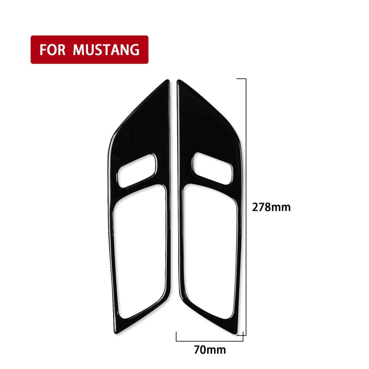 For Ford Mustang 2015-2020 Car Door Handle Panel Decorative Sticker, Left and Right Drive Universal ÎҵÄÉ̵ê