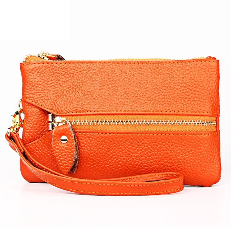 2001 Horizontal Square Litchi Texture Wallet Clutch Bag for Ladies, with Detachable Hand Strap & 6 Key Rings-Reluova