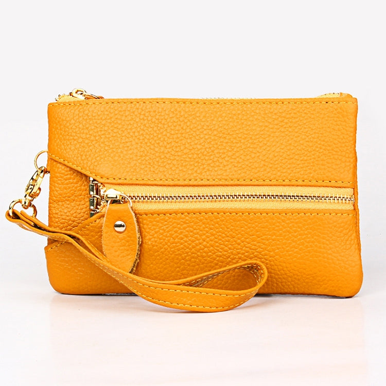 2001 Horizontal Square Litchi Texture Wallet Clutch Bag for Ladies, with Detachable Hand Strap & 6 Key Rings-Reluova