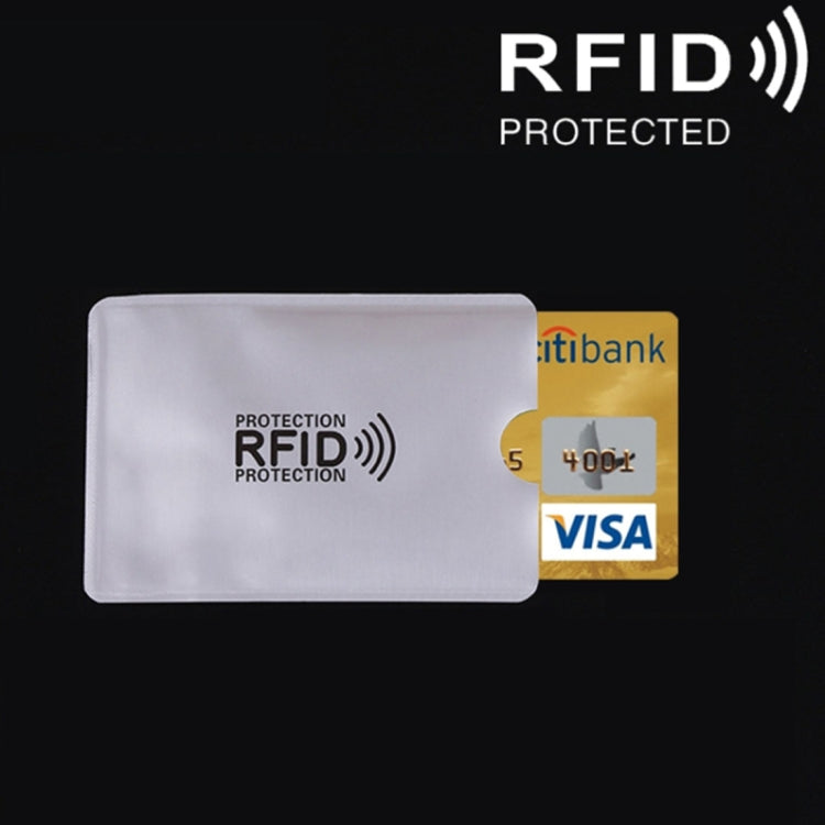 Aluminum Foil RFID Blocking Credit Card ID Bank Card Case Card Holder Cover, Size: 9.1*6.3cm My Store