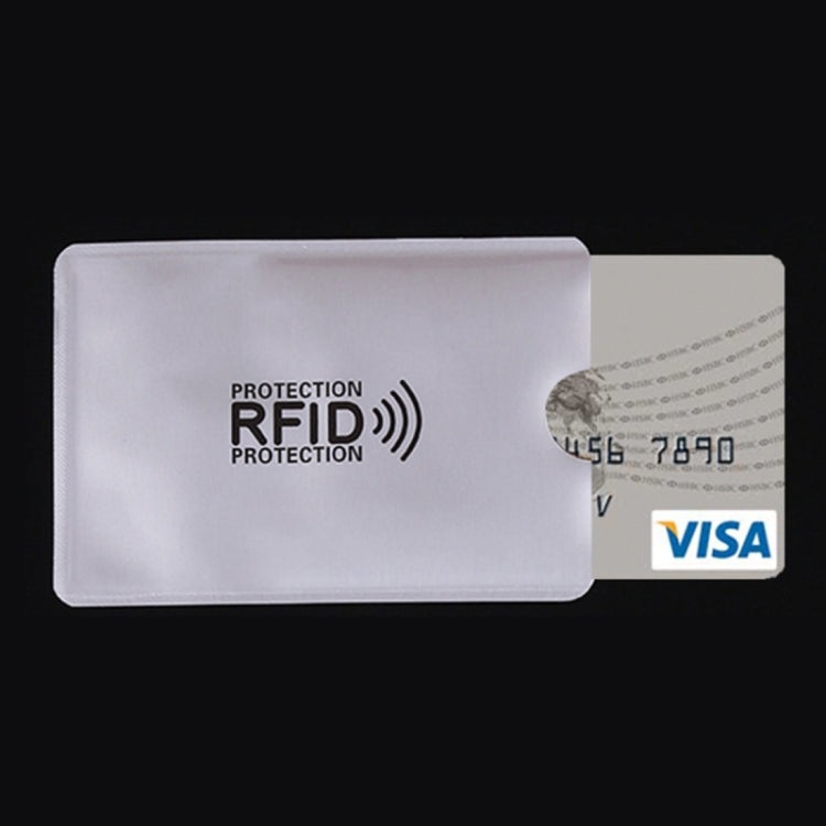 Aluminum Foil RFID Blocking Credit Card ID Bank Card Case Card Holder Cover, Size: 9.1*6.3cm My Store