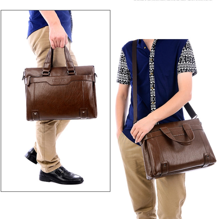 WEIXIER 15036-4 Multifunctional Men Business Handbag Computer Briefcase Single Shoulder Bag Reluova