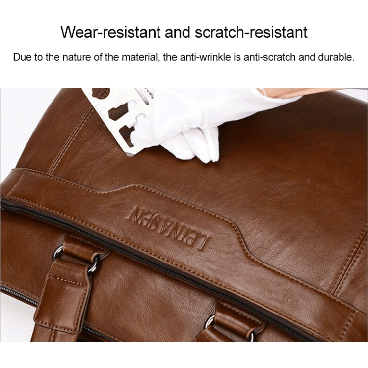 WEIXIER 15036-4 Multifunctional Men Business Handbag Computer Briefcase Single Shoulder Bag