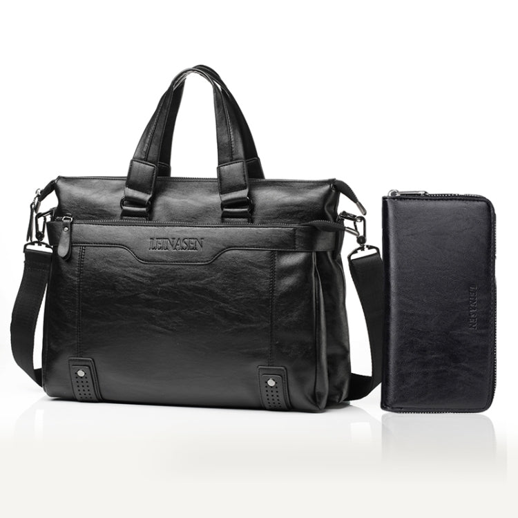 WEIXIER 15036-4 Multifunctional Men Business Handbag Computer Briefcase Single Shoulder Bag with Handbag Reluova