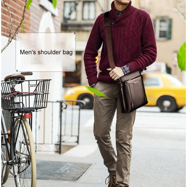 WEIXIER 18067 Men Leisure Style PU Leather Single Shoulder Bag Reluova