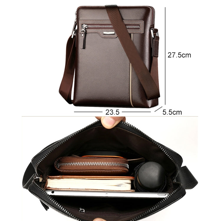 WEIXIER 18072 Men Business Leisure Style PU Leather Single Shoulder Bag Reluova