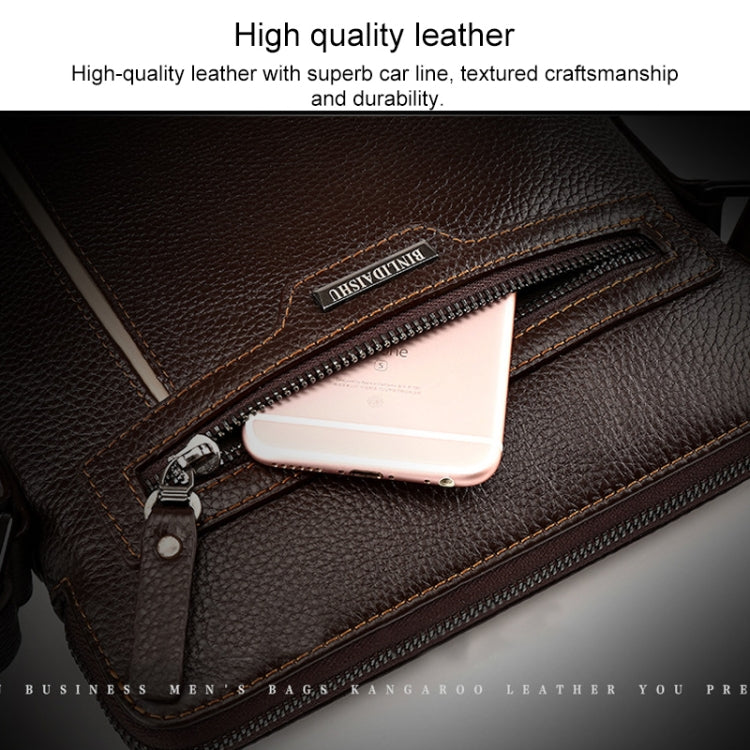 WEIXIER 18072 Men Business Leisure Style PU Leather Single Shoulder Bag Reluova