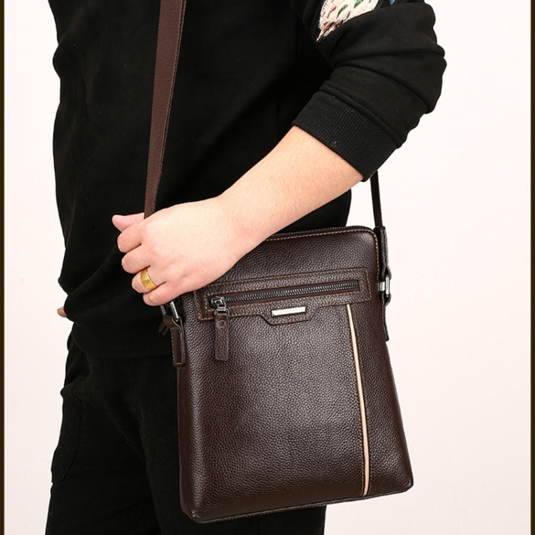 WEIXIER 18072 Men Business Leisure Style PU Leather Single Shoulder Bag