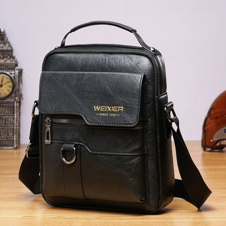 WEIXIER 8642 Men Business Retro PU Leather Handbag Crossbody Bag Reluova