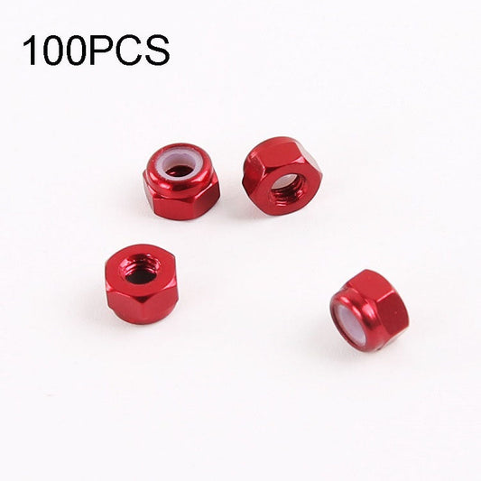 100 PCS iFlight M2 / M3 6061 Aluminum Screw Nuts Nylon Insert Self Lock Nut for RC FPV Racing Drone Accessories