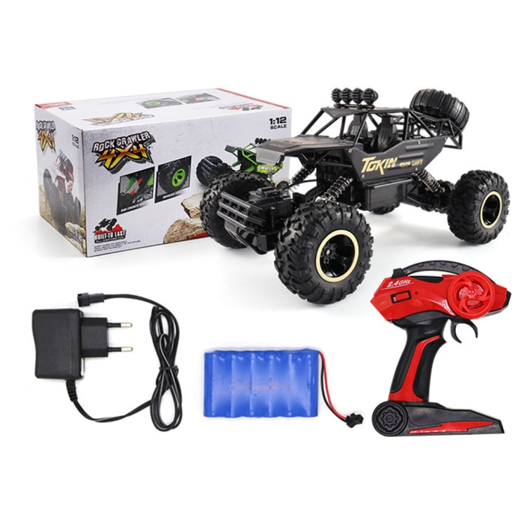 HD6026 1:12 Large Alloy Climbing Car Mountain Bigfoot Cross-country Four-wheel Drive Remote Control Car Toy, Size: 37cm