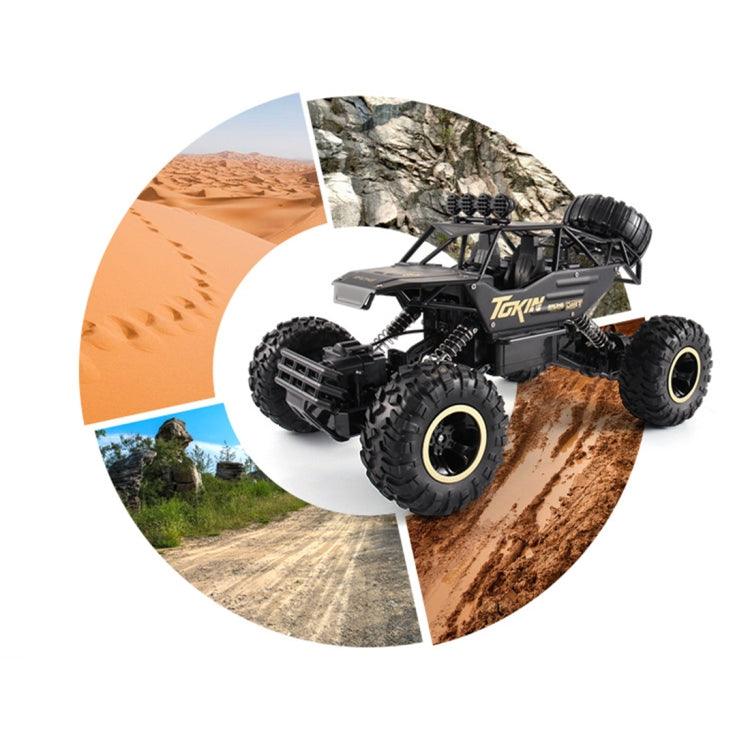 HD6026 1:12 Large Alloy Climbing Car Mountain Bigfoot Cross-country Four-wheel Drive Remote Control Car Toy, Size: 37cm