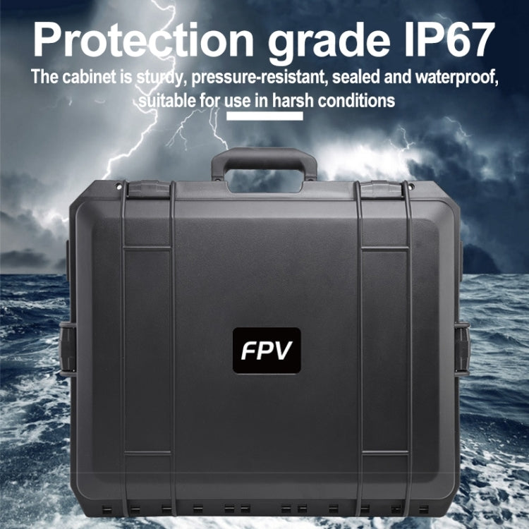 For DJI FPV Aluminum Alloy Explosion-proof Suitcase Portable Storage Box Case Travel Carrying Bag, No Disassembly Propeller