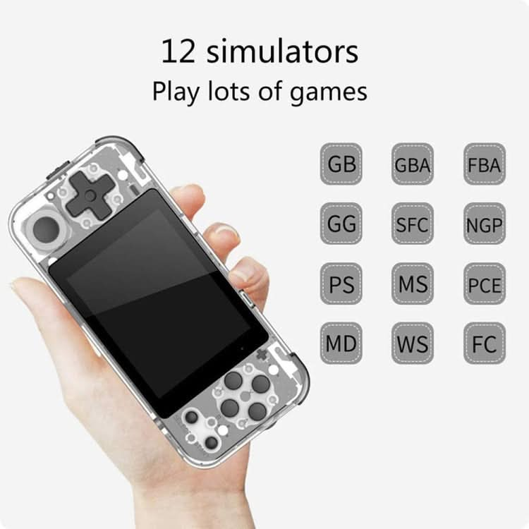 Powkiddy Q90 3.0 inch IPS Screen Retro Joystick Handheld Game Console with 16GB Memory Reluova