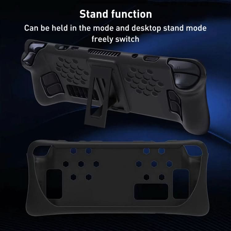 For Steam Deck Game Console Silicone Protective Case Set with Holder Reluova